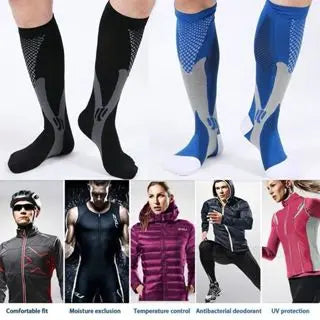 MEIA DE ALTA COMPRESSÃO 20-30 MMHG, CORRIDA, CICLISMO, TREINO, CROSSFIT.