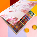 KIT DE MAQUIAGEM COSMÉTICA E PALETA DE CORES.