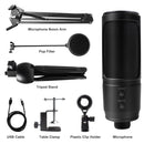MICROFONE PROFISSIONAL PARA PC COM BOTAO MUDO, SEM RUÍDO, PARA PS4, OUTROS.