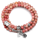 PULSEIRA UNISEX PINGENTES DE LÓTUS 108 PÇ RELAX.