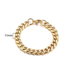 PULSEIRA CUBANA UNISEX INOX.