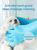 LUVAS DE BANHO E MASSAGEM PARA CÃES E GATOS.