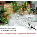 Industrial 10 Head Sprayer Ultrasonic Mist Maker Diffuser Fogger Air Humidifier Fountain Pond Atomizer Greenhouse Hydroponics