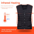 Heated Vest Men Women Usb Heated Jacket Thermal Clothing Hunting Vest Winter Fish Hiking Hunting Skiing Heating Jacket S-4XL