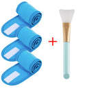 FAIXA DE CABEÇA 3 PEÇAS, AJUSTÁVEIS COM 1 ESCOVA MÁSCARA YOGA SPA.