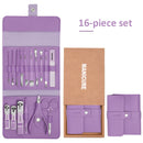 IMPERDÍVEL CONJUNTO MANICURE 16 EM 1 AÇO INOX.