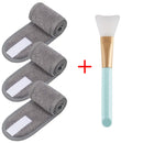 FAIXA DE CABEÇA 3 PEÇAS, AJUSTÁVEIS COM 1 ESCOVA MÁSCARA YOGA SPA.