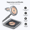 SUPORTE MAGNÉTICO E BASE DE CARGA TOP MAX.