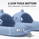 Fashion Shark Slippers For Women Men Outdoor Beach Slides Bathroom Non-slip Thick Sandals Home Couple Flat Shoe Shark Flip Flops