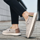 Men Casual Canvas Shoes  Mens Loafers Breathable Slip on Flats Male Vulcanized Shoes Driving Shoes Plus Size 48 Walking shoes