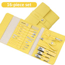 IMPERDÍVEL CONJUNTO MANICURE 16 EM 1 AÇO INOX.