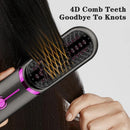 Wireless Hair Straightener Brush Third Gear Adjustable Hair Curler Portable Heating Comb