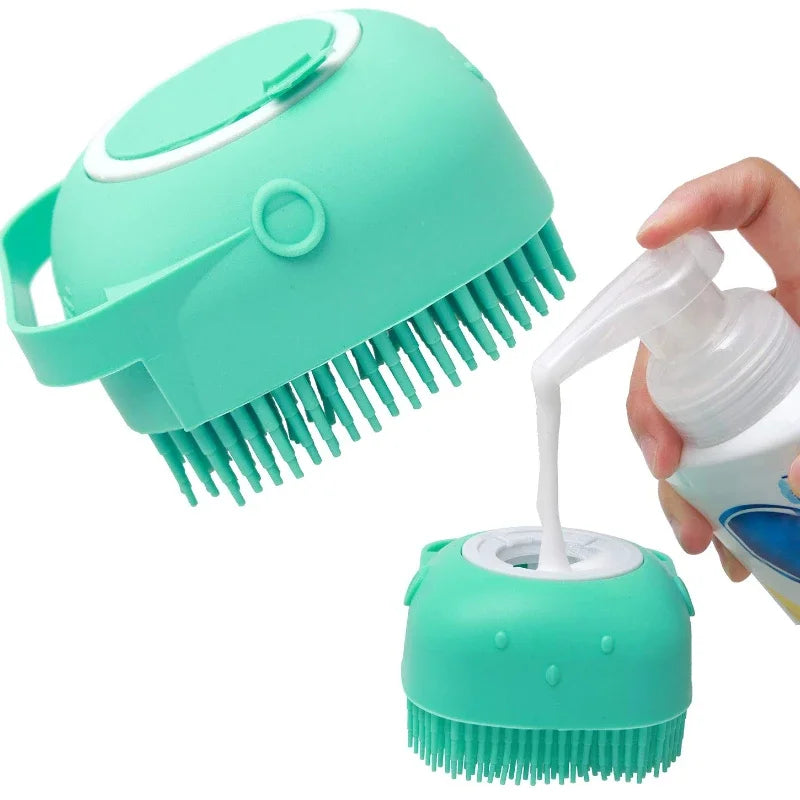 ESCOVA DE SHAMPOO PARA CÃES E PETS, ESCOVA DE BANHO.