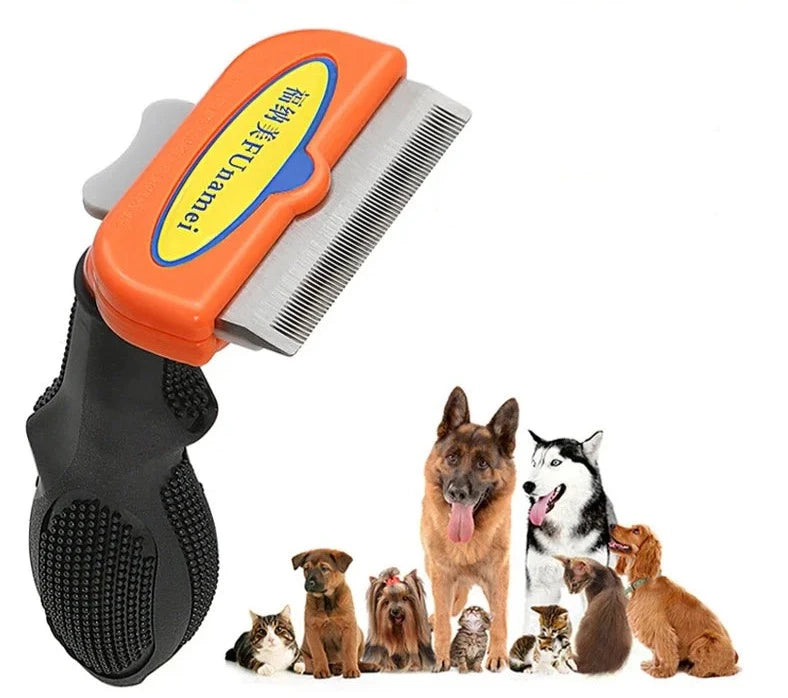 PENTE DE CABELO E MASSAGEM PARA CÃES E GATOS.