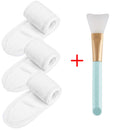 FAIXA DE CABEÇA 3 PEÇAS, AJUSTÁVEIS COM 1 ESCOVA MÁSCARA YOGA SPA.