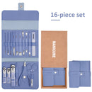 IMPERDÍVEL CONJUNTO MANICURE 16 EM 1 AÇO INOX.
