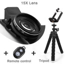 LENTE 4K 37MM 15X PROFISSIONAL PARA TELFONE CELULAR.