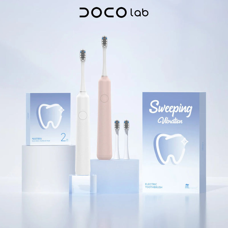 DOCO Electric Toothbrush Automatic vibration brush 20 degrees Adult 3-gear Mode USB Charging IPX7 Waterproof