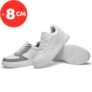 Lift Sneakers Man Elevator Shoes Height Increase Insole 8cm White Taller Shoes Men Leisure Fashion Comfortable Breathable Sports