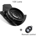 LENTE 4K 37MM 15X PROFISSIONAL PARA TELFONE CELULAR.