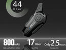 MOTO INTERCOMUNICADOR BLUETOOTH 5.0 PARA 2 PESSOAS, ACOPLADO AO CAPACETE.