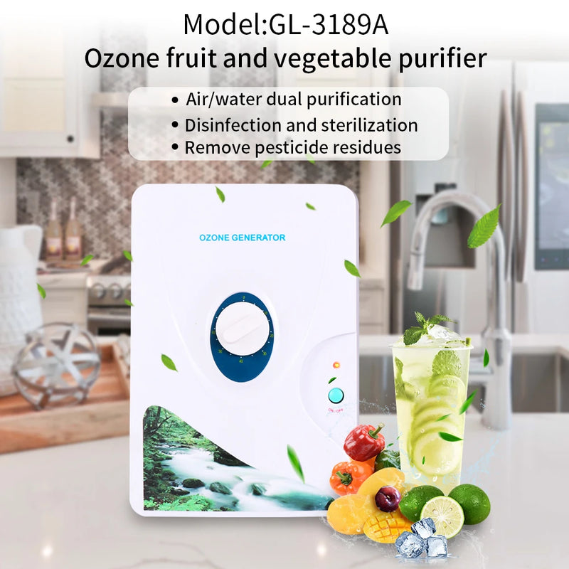 Portable Fruit Vegetable Washing Machine  Meat Food ozonizer Purifier Remove bad smell