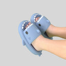 Summer Women Shark Slippers Men EVA Solid Color Slides Adults Fashion Thick Soles Flip Flops Couples Outdoor Non-slip Sandals