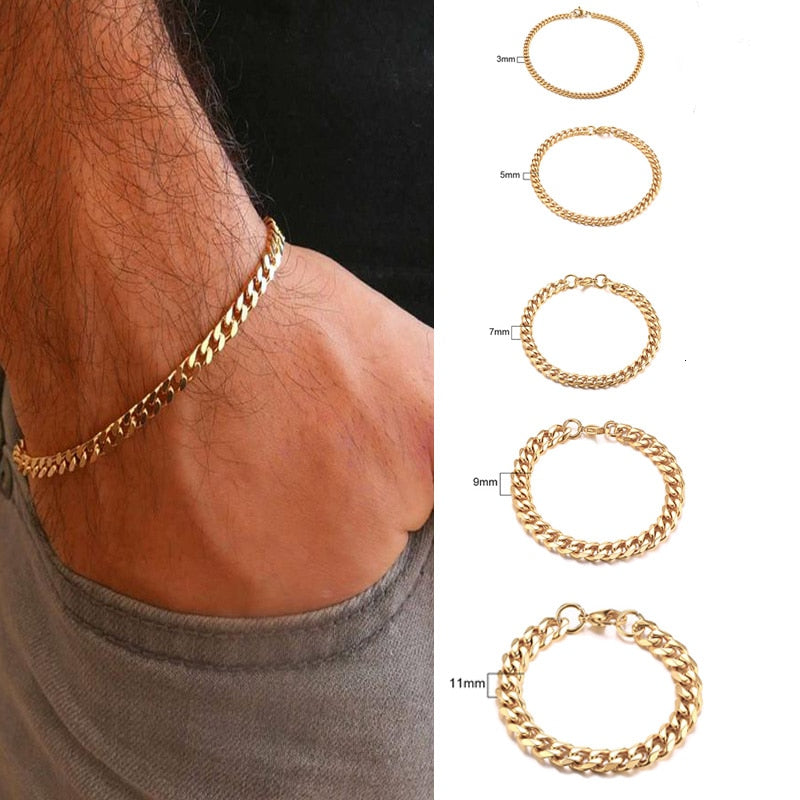 PULSEIRA CUBANA UNISEX INOX.