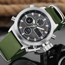RELÓGIO MASCULINO PULSO QUARTZO MILITAR LINDO.!