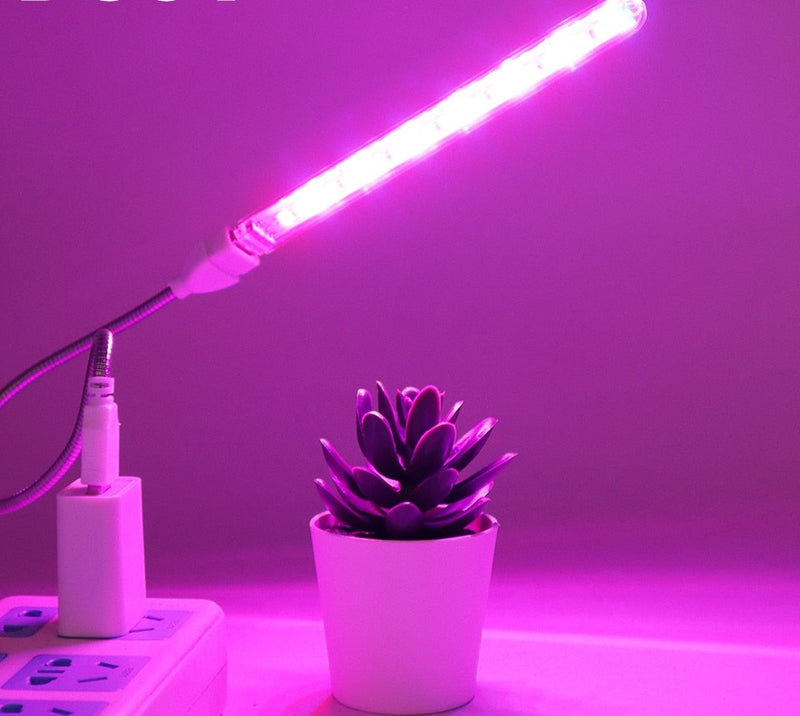 LÂMPADA LED PARA CRESCIMENTOS DE PLANTAS PORTÁTIL, USB.