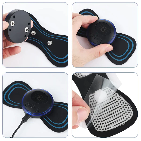 MassageFlex® | Massageador Muscular Eletroterapia + Display Digital + Controle Remoto de Brinde