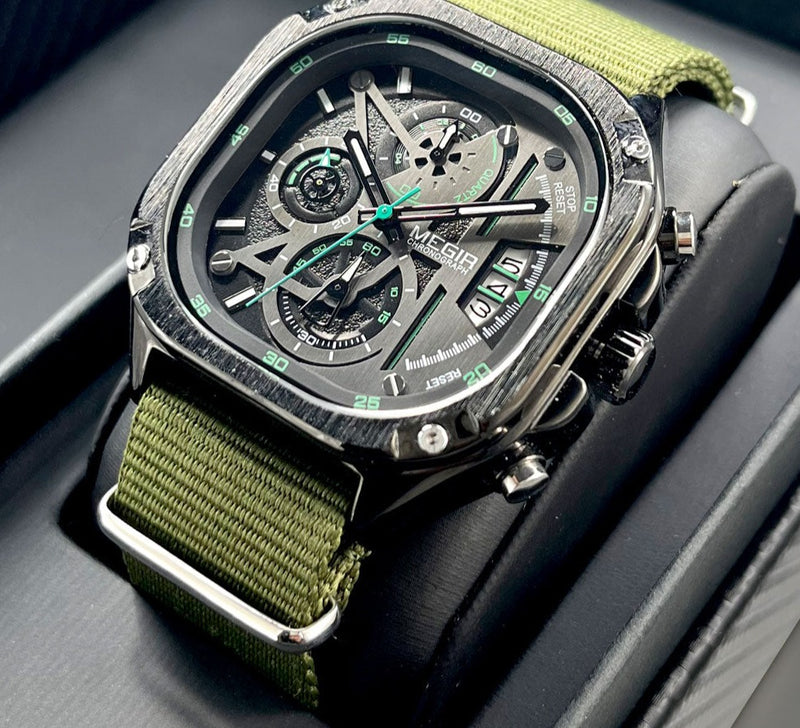 RELÓGIO QUARTZO MASCULINO PULSEIRA AÇO INOX, DATA AUTOMÁTICA.