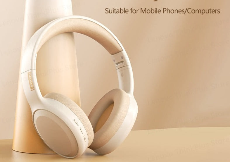 FONES OUVIDO LENONO BLUETOOTH 5.0 DOBRÁVEL, ESPORTE OU GAME.