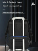 Mochila Unissex Grande Capacidade com Cadeado para Notebook