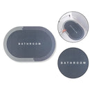 Tapete Oval Absorvente para Banheiro