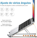 Suporte de Alumínio para Notebook com 6 Ângulos