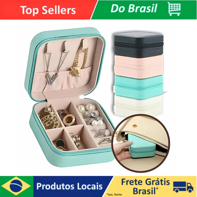 Mini Maleta Porta-Joias Portátil