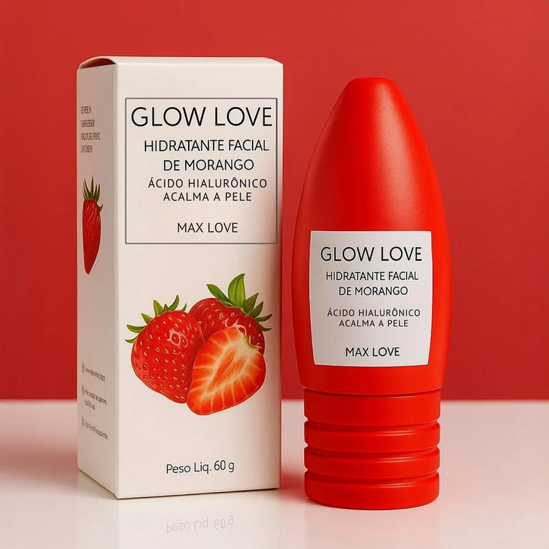 Hidratante Facial Morango Glow Love 60 g Max Love
