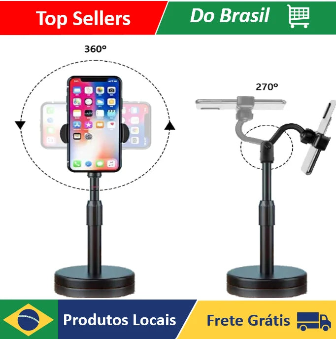 Suporte de Mesa com Braço Articulado para Celular