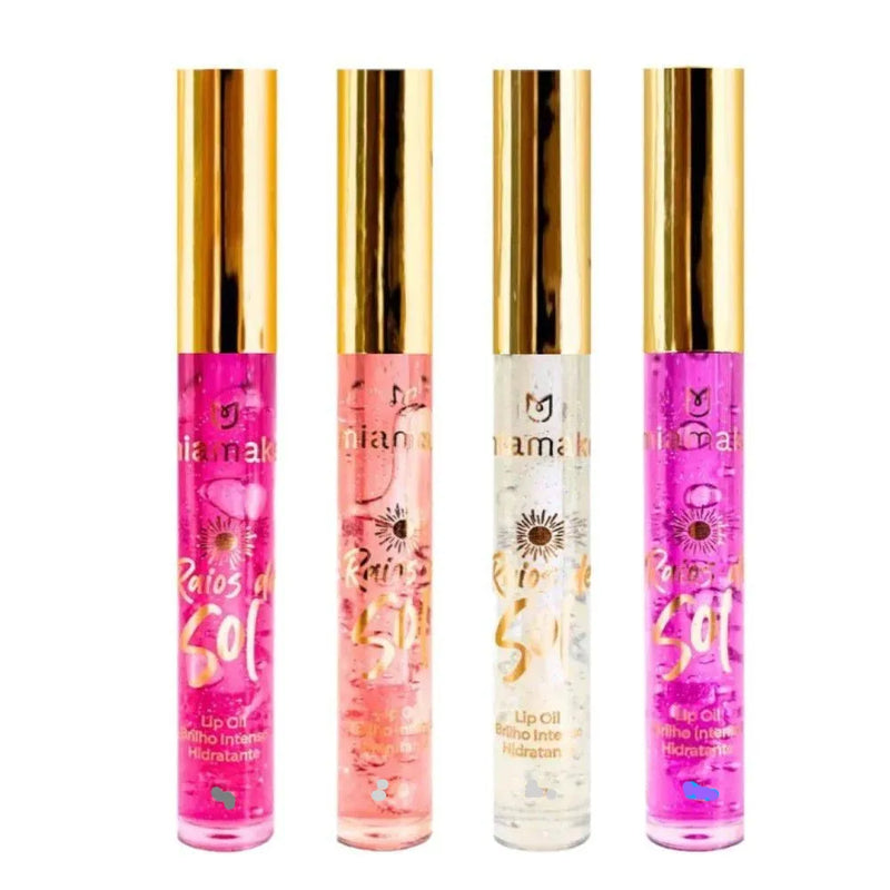 Kit 4 Lip Oil Raios de Sol Mia Make