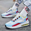 Autumn New Blue Bubble Padded Running Shoes for Men and Women, Outdoor Sports Sneakers for Men, Autumn