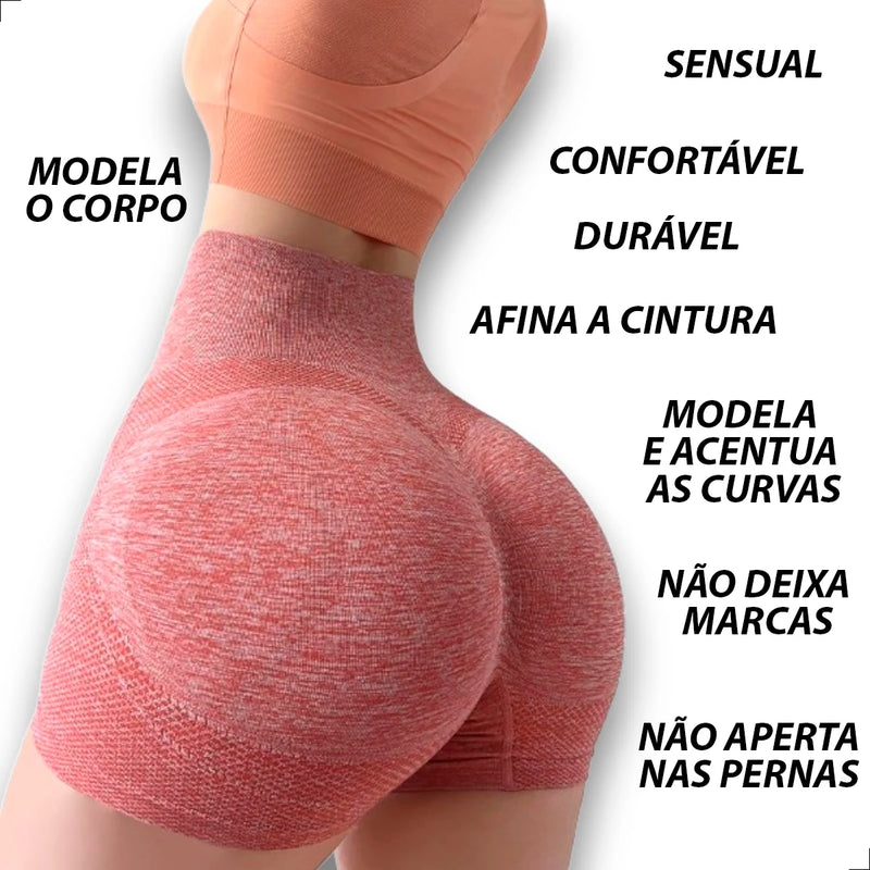 Short Female Short Short Academy Running Yoga Workout Bumbum 3D Sport Breathable Thermal Bermuda