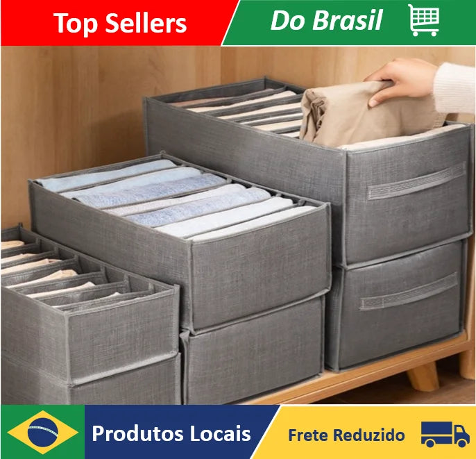 Organizador de Calças e Roupas para Guarda-Roupa