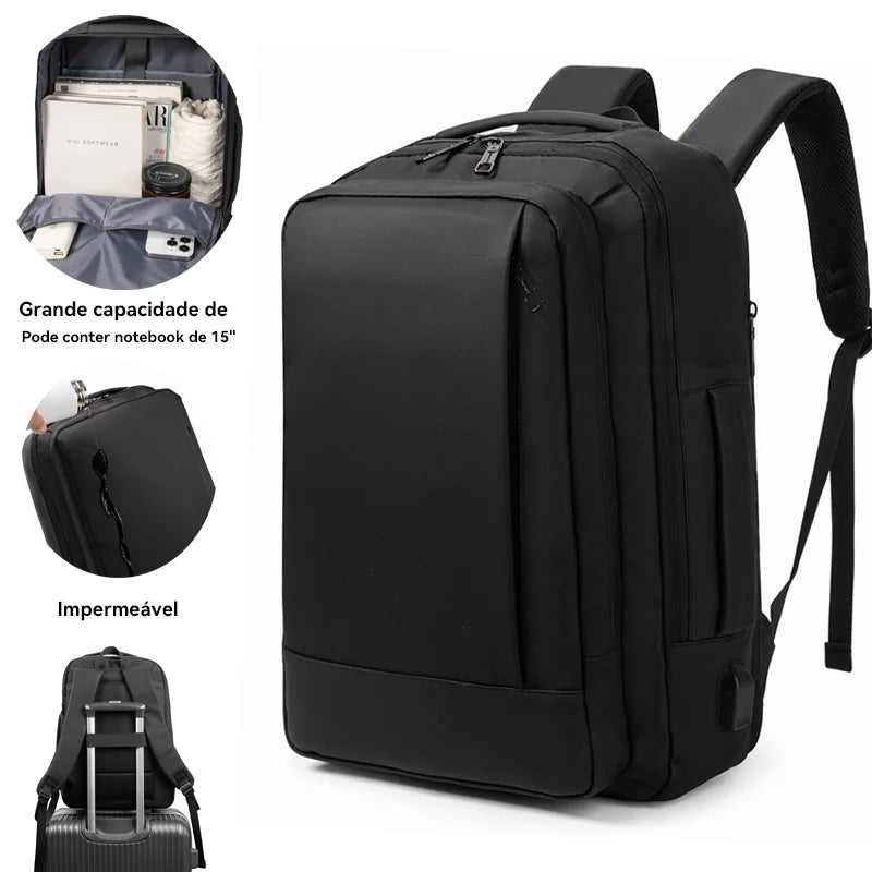 Mochila Impermeável Expansível para Notebook