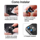 Kit Película e Protetor de Lente da Câmera para iPhone