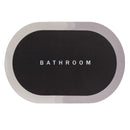 Tapete Oval Absorvente para Banheiro