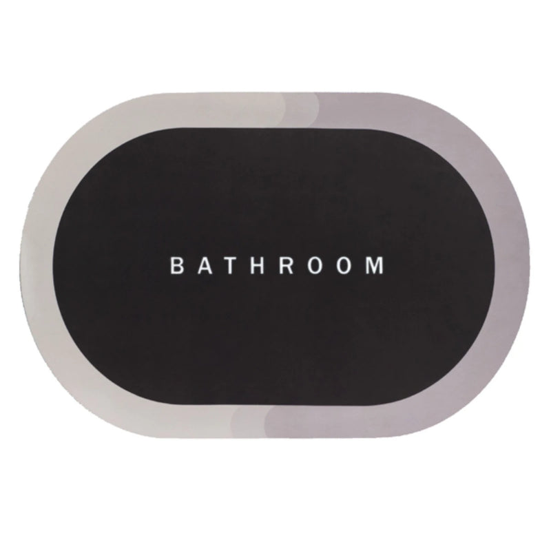 Tapete Oval Absorvente para Banheiro