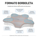 Travesseiro Cervical Borboleta de Espuma Viscoelástica – Cinza
