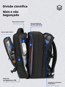 Mochila Unissex Grande Capacidade com Cadeado para Notebook