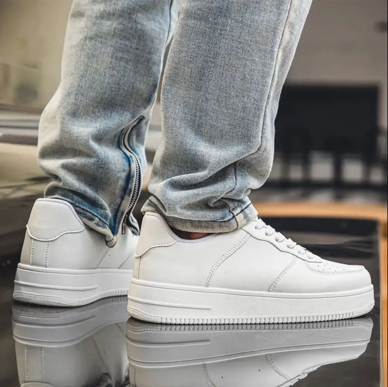 Vulcanized Men's Sneakers, Men's Sports Shoes for Walking, Outdoor Sneakers, Soft Ssole, Autumn, 2023
